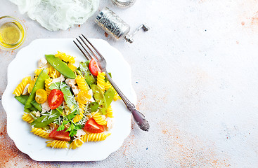 Image showing salad with pasta