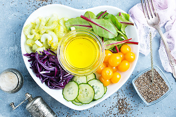 Image showing ingredients for salad