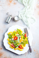 Image showing salad with pasta