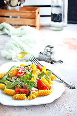 Image showing salad with pasta
