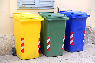 Image showing Wheelie Bins