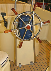 Image showing Boat Steering Wheel