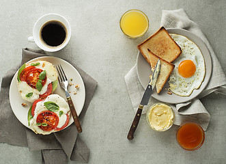 Image showing Breakfast continental meal