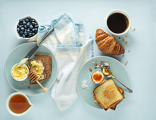 Image showing Breakfast continental meal