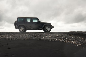 Image showing Car on Icelandic terrain