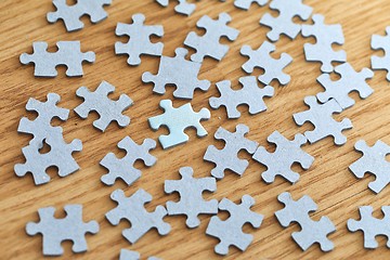 Image showing Jigsaw puzzle pieces separately