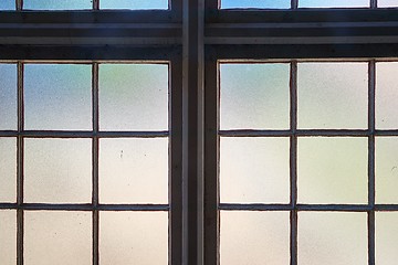 Image showing Window of an old industrial building