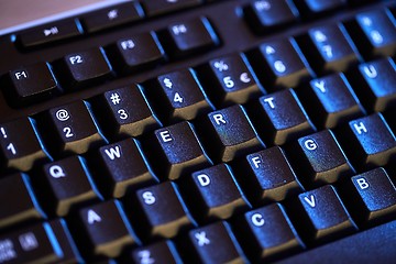 Image showing Black Keyboard Detail