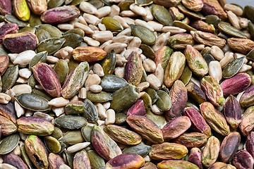 Image showing Nuts and seed in boxes