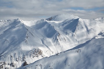 Image showing Mountains covered with snow