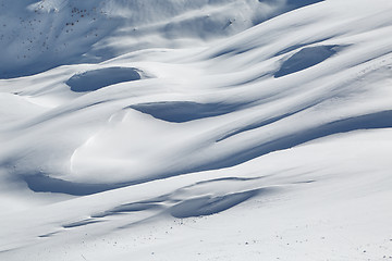 Image showing Mountains snow landsape in the ALps