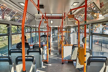 Image showing Public bus interior in Brno