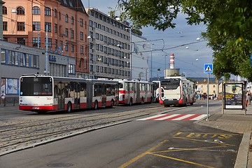 Image showing Public buses in Brno