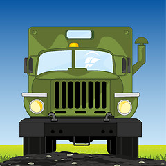 Image showing Cargo car dune buggy on background of the nature