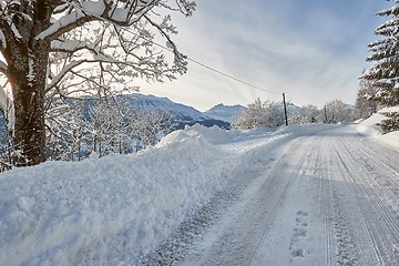 Image showing Winter Road Turns