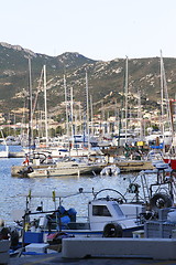 Image showing view of Calvi port marina corsica