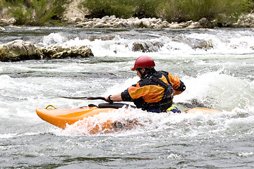 Image showing whitewater kayaking