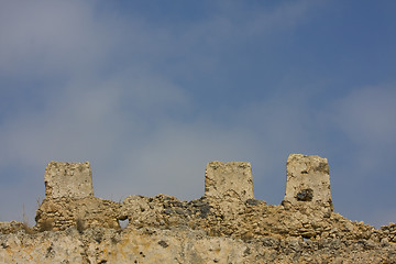 Image showing ruins of old castle in turkey