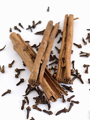 Image showing Cloves and Cinnamon