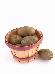 Image showing Potatoes in a Basket
