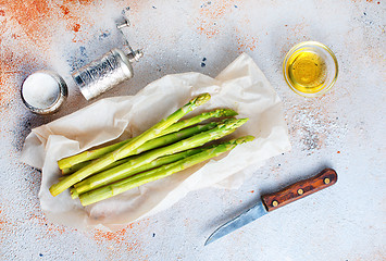 Image showing green asparagus