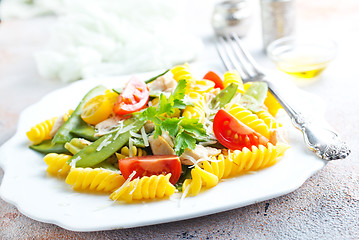 Image showing salad with pasta