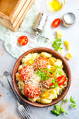 Image showing pasta with meatballs