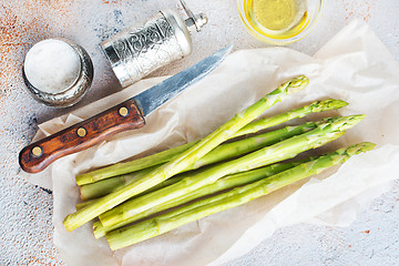 Image showing green asparagus