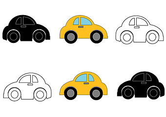 Image showing Small Cars Right and Left