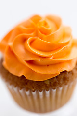 Image showing close up of cupcake with buttercream frosting