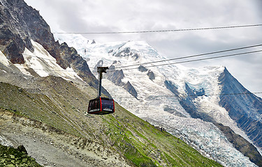 Image showing The Aiguille du Midi cable car