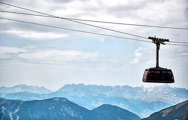 Image showing The Aiguille du Midi cable car