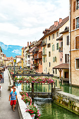 Image showing View of the old town of Annecy - France