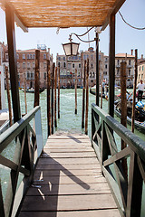 Image showing Venice canal scene in Italy