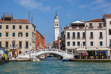 Image showing Venice canal scene in Italy