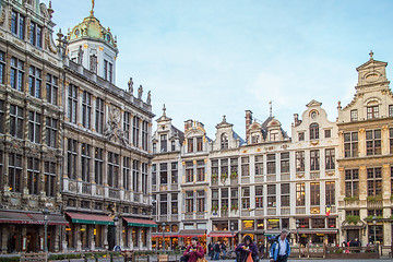 Image showing Historical Buildings of the famous Grand Place