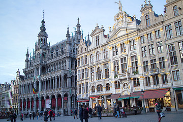 Image showing Buildings on the Brussels grand place.