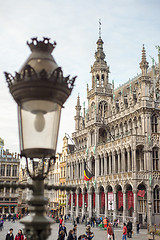 Image showing historic guildhall at the Grand Place