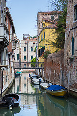 Image showing Venice canal scene in Italy