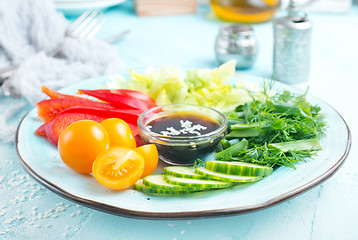 Image showing vegetables for salad