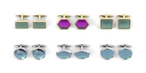 Image showing Rows with different cufflinks