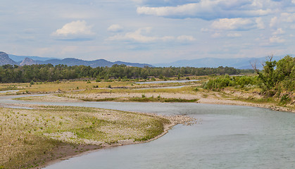 Image showing Durance river in the french Alps