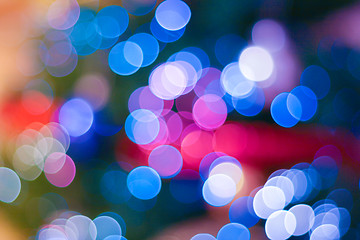 Image showing Blurred lightened background made of bokeh
