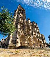 Image showing Cathedral in Bourges from the ground