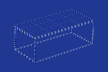 Image showing 3d model of club table