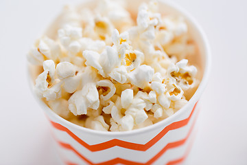 Image showing close up of popcorn in disposable paper cups