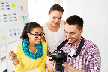 Image showing photographers with camera at photo studio