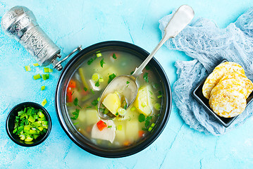 Image showing Soup in bowl