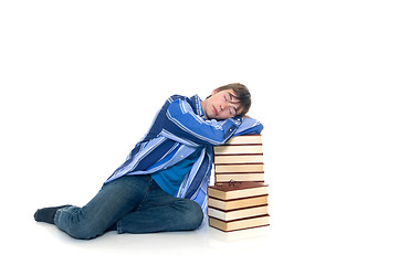 Image showing Teenager schoolboy