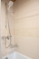 Image showing Fragment with shower in luxury apartment